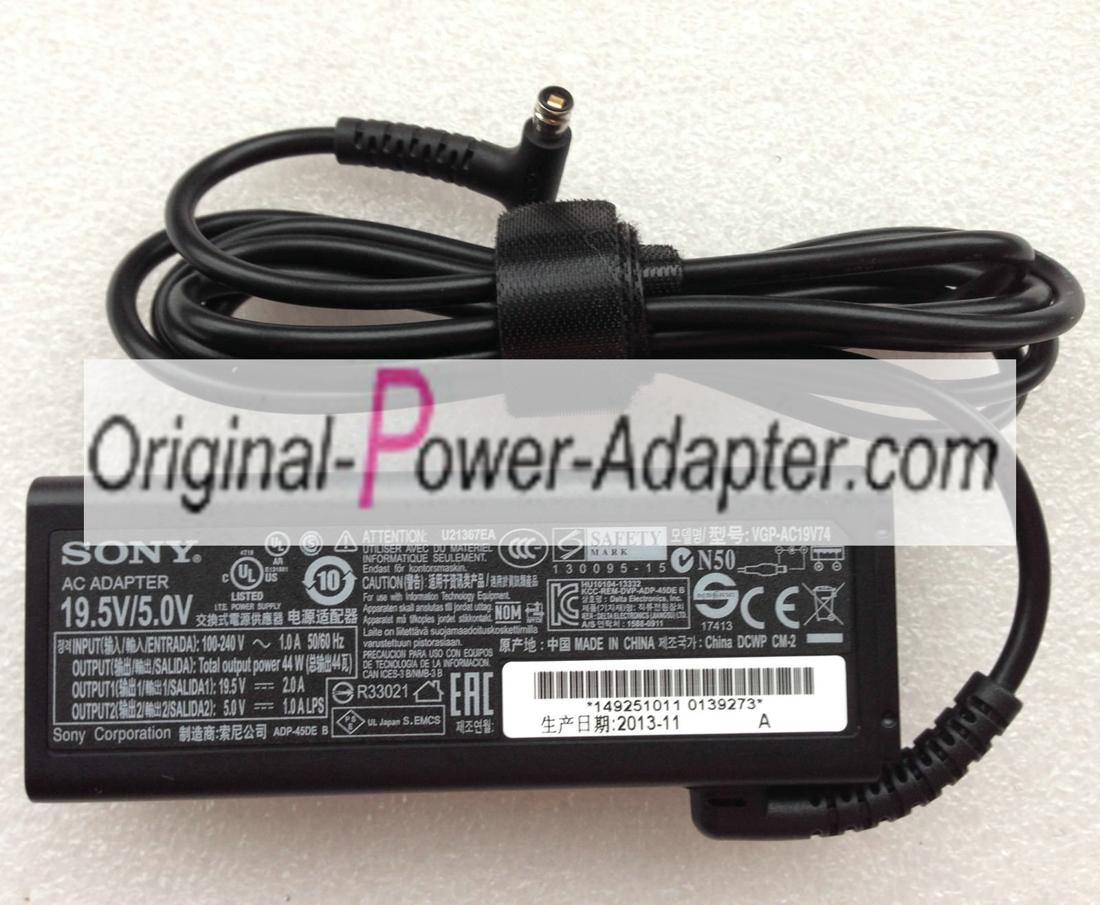 New Sony 44W AC Adapter for Sony VAIO Fit 13A SVF13N190S Flip PC